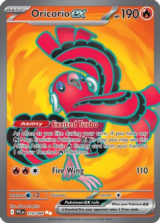 Oricorio ex - 110/094 110 - ME02 Phantasmal Flames Holofoil - Poke-Collect