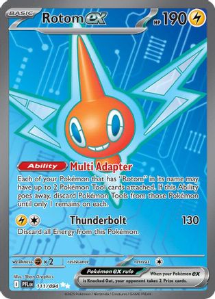 Rotom ex - 111/094 111 - ME02 Phantasmal Flames Holofoil - Poke-Collect