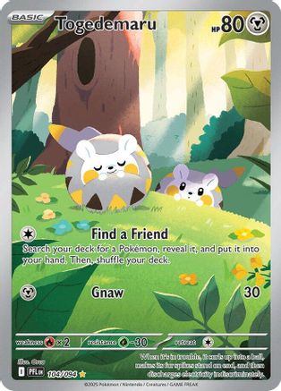 Togedemaru - 104/094 104 - ME02 Phantasmal Flames Holofoil - Poke-Collect