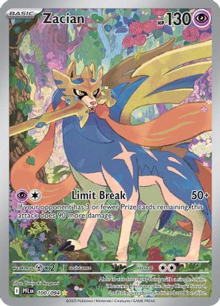 Zacian - 100/094 100 - ME02 Phantasmal Flames Holofoil - Poke-Collect