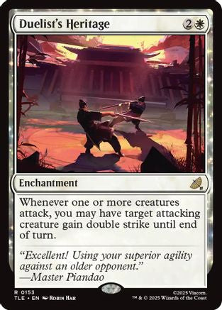 Duelist's Heritage (TLE-153) - Avatar: The Last Airbender: Eternal-Legal Foil - Poke-Collect