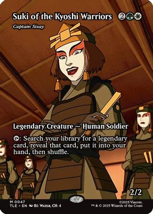 Suki of the Kyoshi Warriors - Captain Sisay (Borderless) (TLE-047) - Avatar: The Last Airbender: Eternal-Legal - Poke-Collect