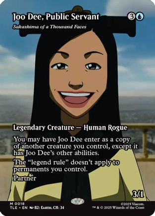 Joo Dee, Public Servant - Sakashima of a Thousand Faces (Borderless) (TLE-018) - Avatar: The Last Airbender: Eternal-Legal Foil - Poke-Collect
