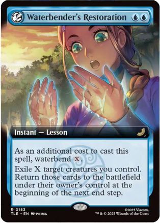 Waterbender's Restoration (Extended Art) (TLE-183) - Avatar: The Last Airbender: Eternal-Legal - Poke-Collect