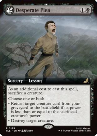 Desperate Plea (Extended Art) (TLE-185) - Avatar: The Last Airbender: Eternal-Legal - Poke-Collect