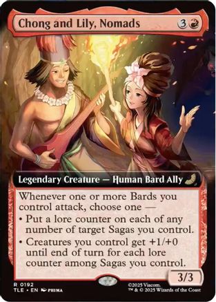 Chong and Lily, Nomads (Extended Art) (TLE-192) - Avatar: The Last Airbender: Eternal-Legal Foil - Poke-Collect