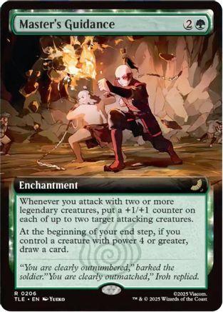 Master's Guidance (Extended Art) (TLE-206) - Avatar: The Last Airbender: Eternal-Legal Foil - Poke-Collect