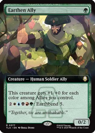 Earthen Ally (Extended Art) (TLA-377) - Avatar: The Last Airbender - Poke-Collect