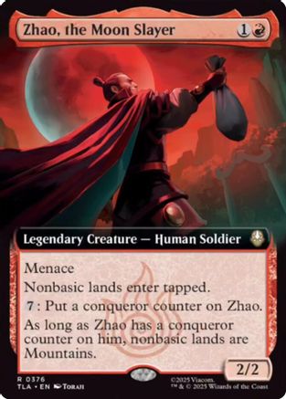 Zhao, the Moon Slayer (Extended Art) (TLA-376) - Avatar: The Last Airbender Foil - Poke-Collect
