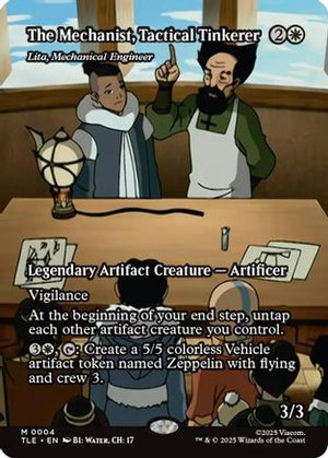 The Mechanist, Tactical Tinkerer - Lita, Mechanical Engineer (Borderless) (TLE-004) - Avatar: The Last Airbender: Eternal-Legal Foil - Poke-Collect