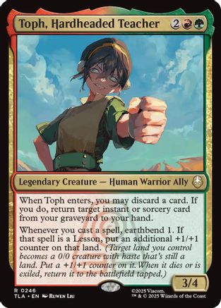 Toph, Hardheaded Teacher (TLA-246) - Avatar: The Last Airbender Foil - Poke-Collect