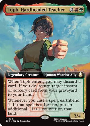 Toph, Hardheaded Teacher (Extended Art) (TLA-384) - Avatar: The Last Airbender Foil - Poke-Collect