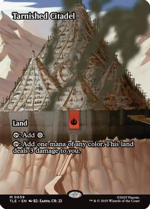 Tarnished Citadel (Borderless) (TLE-059) - Avatar: The Last Airbender: Eternal-Legal Foil - Poke-Collect