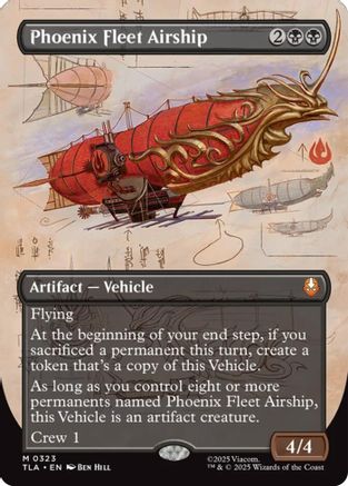 Phoenix Fleet Airship (Borderless) (TLA-323) - Avatar: The Last Airbender Foil - Poke-Collect