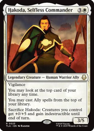 Hakoda, Selfless Commander (TLA-023) - Avatar: The Last Airbender Foil - Poke-Collect