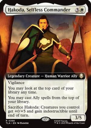 Hakoda, Selfless Commander (Extended Art) (TLA-366) - Avatar: The Last Airbender Foil - Poke-Collect