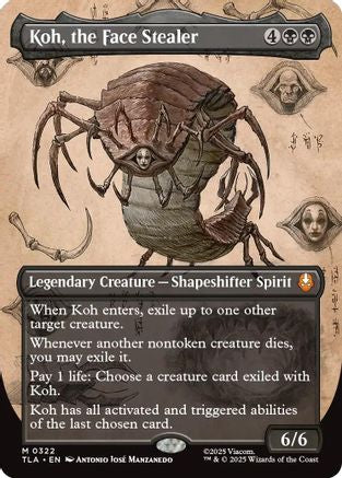 Koh, the Face Stealer (Borderless) (TLA-322) - Avatar: The Last Airbender Foil - Poke-Collect