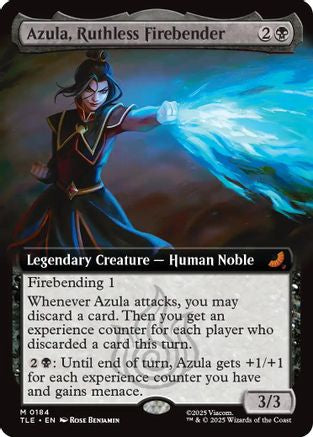 Azula, Ruthless Firebender (Extended Art) (TLE-184) - Avatar: The Last Airbender: Eternal-Legal Foil - Poke-Collect