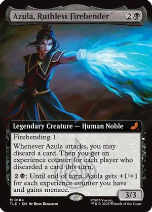 Azula, Ruthless Firebender (Extended Art) (TLE-184) - Avatar: The Last Airbender: Eternal-Legal Foil - Poke-Collect