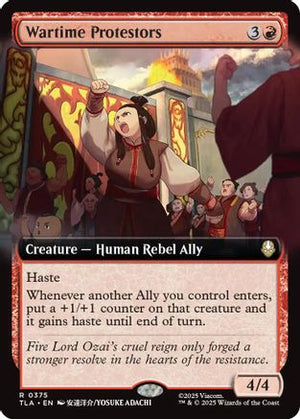 Wartime Protestors (Extended Art) (TLA-375) - Avatar: The Last Airbender Foil - Poke-Collect