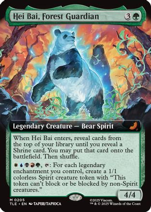 Hei Bai, Forest Guardian (Extended Art) (TLE-205) - Avatar: The Last Airbender: Eternal-Legal Foil - Poke-Collect