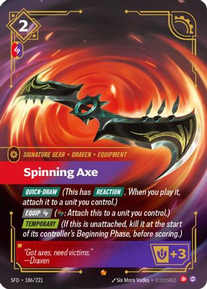 Spinning Axe (186/221) - Spiritforged Foil - Poke-Collect