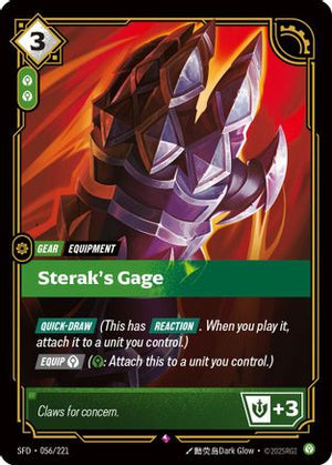Sterak's Gage (056/221) - Spiritforged Foil - Poke-Collect