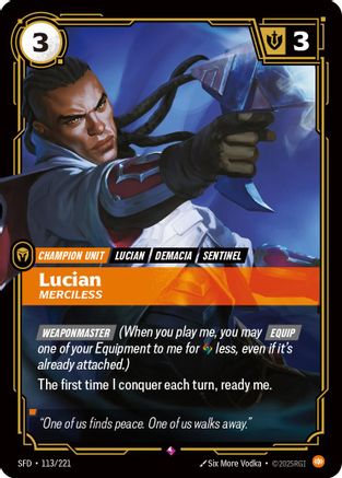 Lucian - Merciless (113/221) - Spiritforged Foil - Poke-Collect