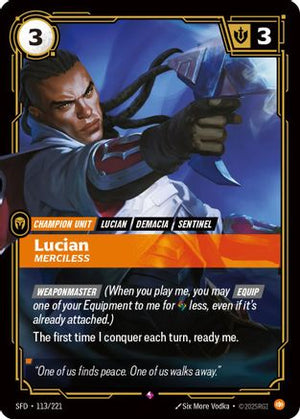 Lucian - Merciless (113/221) - Spiritforged Foil - Poke-Collect