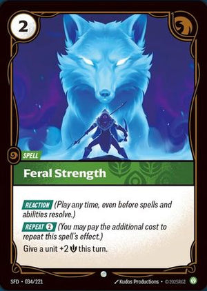 Feral Strength (034/221) - Spiritforged Foil - Poke-Collect