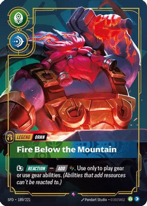 Ornn - Fire Below the Mountain (189/221) - Spiritforged Foil - Poke-Collect