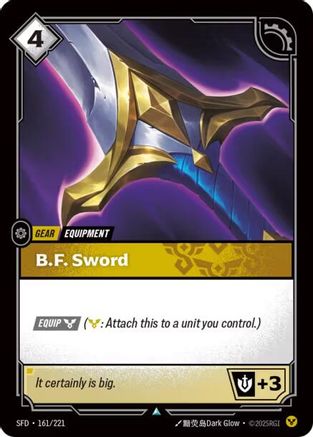 B.F. Sword (161/221) - Spiritforged Foil - Poke-Collect