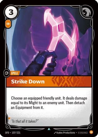 Strike Down (107/221) - Spiritforged - Poke-Collect