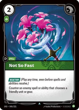 Not So Fast (045/221) - Spiritforged Foil - Poke-Collect