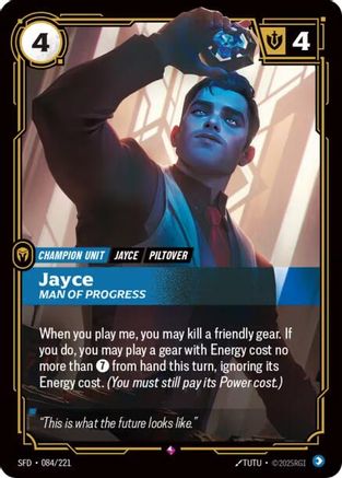 Jayce - Man of Progress (084/221) - Spiritforged Foil - Poke-Collect