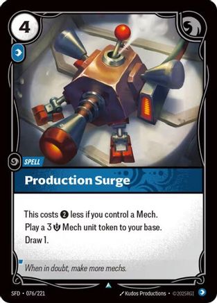 Production Surge (076/221) - Spiritforged Foil - Poke-Collect