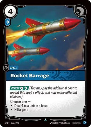 Rocket Barrage (077/221) - Spiritforged Foil - Poke-Collect