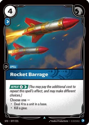 Rocket Barrage (077/221) - Spiritforged - Poke-Collect