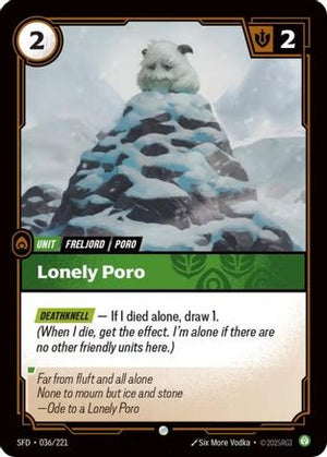 Lonely Poro (036/221) - Spiritforged Foil - Poke-Collect