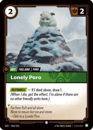 Lonely Poro (036/221) - Spiritforged - Poke-Collect