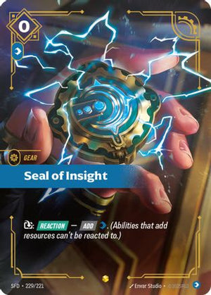 Seal of Insight (Overnumbered) (229/221) - Spiritforged Foil - Poke-Collect