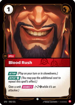 Blood Rush (003/221) - Spiritforged Foil - Poke-Collect
