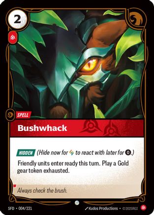 Bushwack (004/221) - Spiritforged Foil - Poke-Collect
