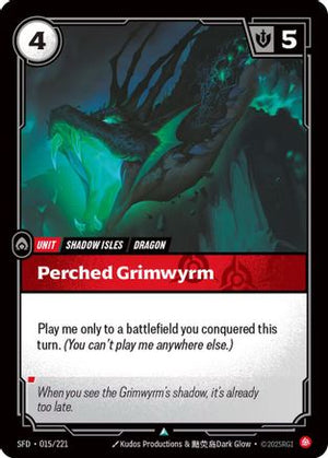 Perched Grimwyrm (015/221) - Spiritforged - Poke-Collect