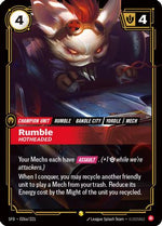 Rumble - Hotheaded (Alternate Art) (026a/221) - Spiritforged Foil - Poke-Collect