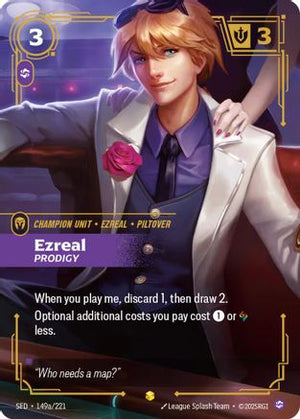 Ezreal - Prodigy (Alternate Art) (149a/221) - Spiritforged Foil - Poke-Collect