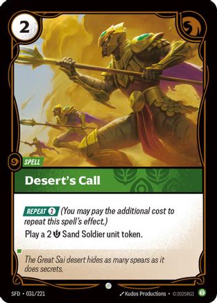 Desert's Call (031/221) - Spiritforged Foil - Poke-Collect