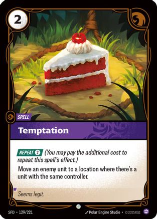 Temptation (129/221) - Spiritforged - Poke-Collect