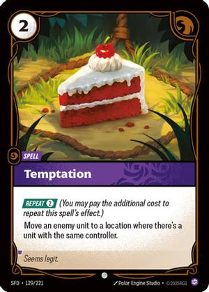 Temptation (129/221) - Spiritforged - Poke-Collect