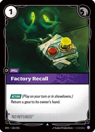 Factory Recall (135/221) - Spiritforged Foil - Poke-Collect